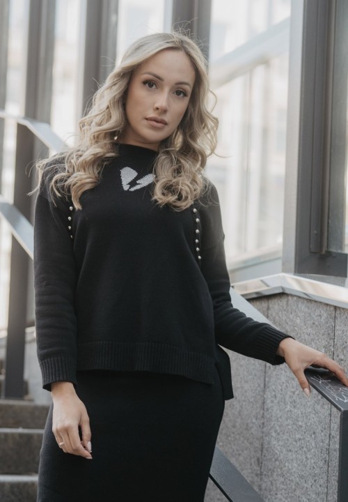 Jersey Corazón Rayo punto negro