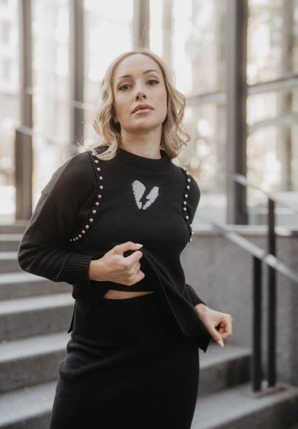 Jersey Corazón Rayo punto negro