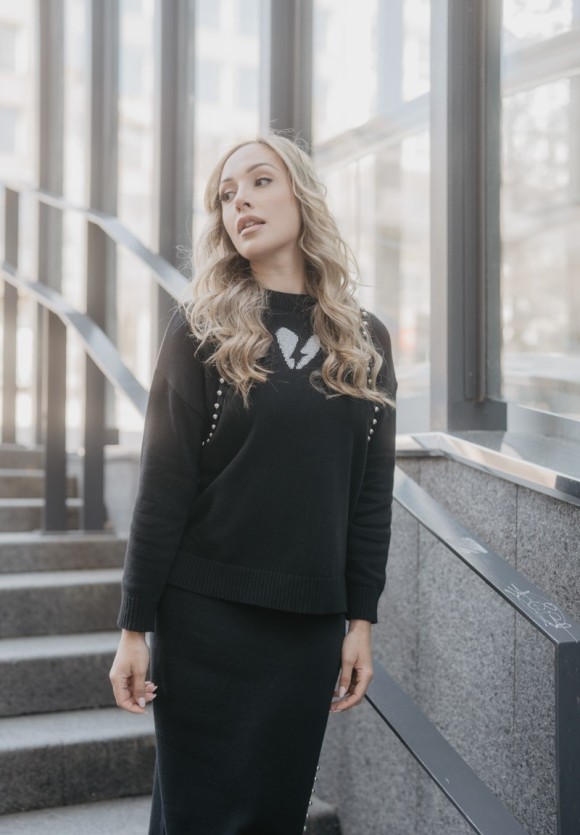 Jersey Corazón Rayo punto negro