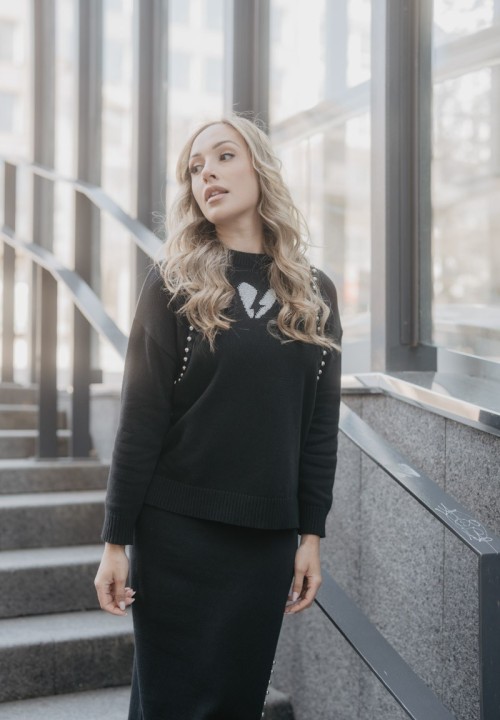 Jersey Corazón Rayo punto negro