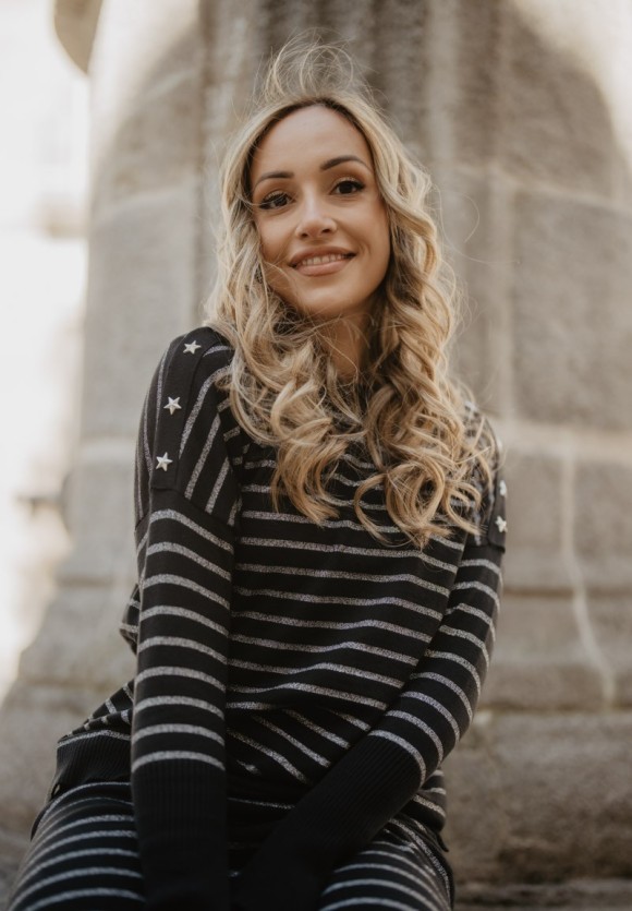 Jersey Rayas Estrellas punto negro