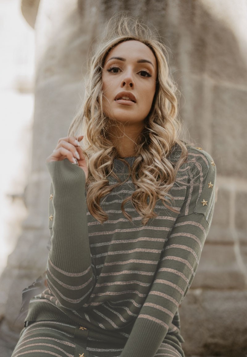 Jersey Rayas Estrellas punto verde