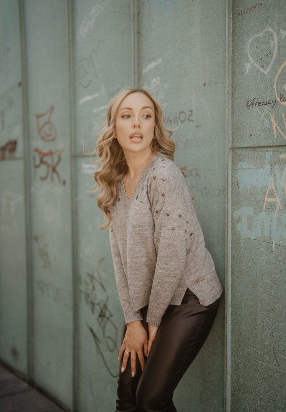 Jersey tachuelas punto gris