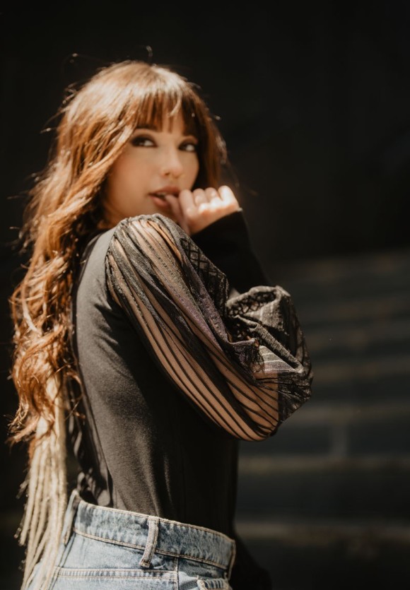 Camiseta manga abullonada tul