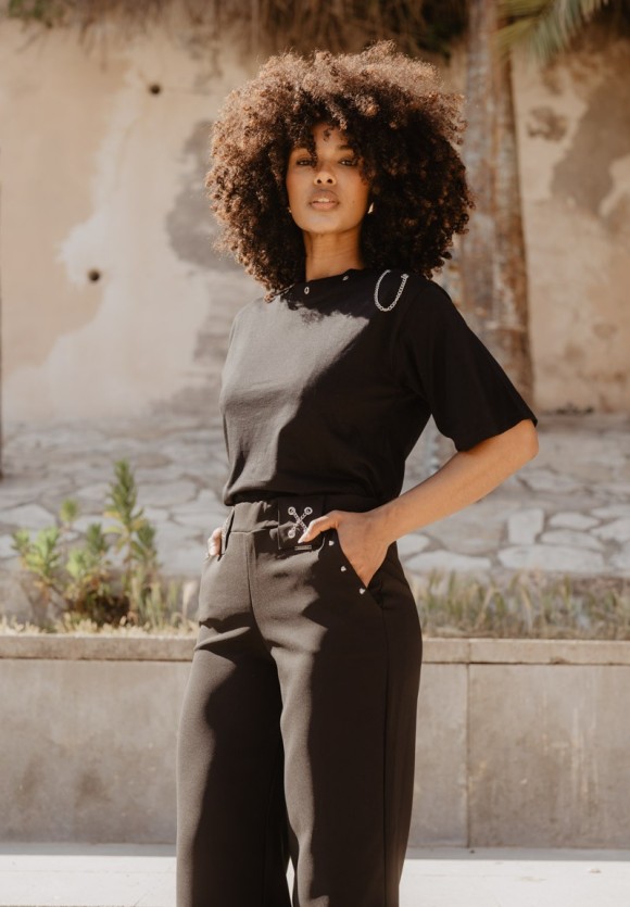 Camiseta Cadena negra