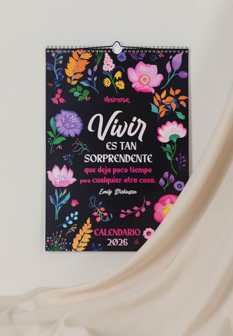 Calendario de pared 2026 Emily Dickinson