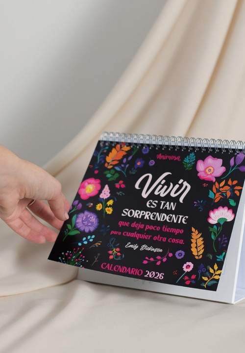 Calendario de sobremesa 2026 Emily Dickinson