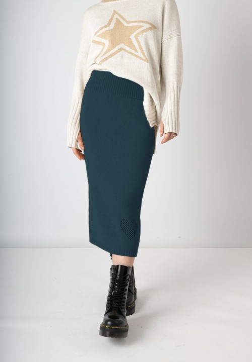 Falda punto Elegirte Verde