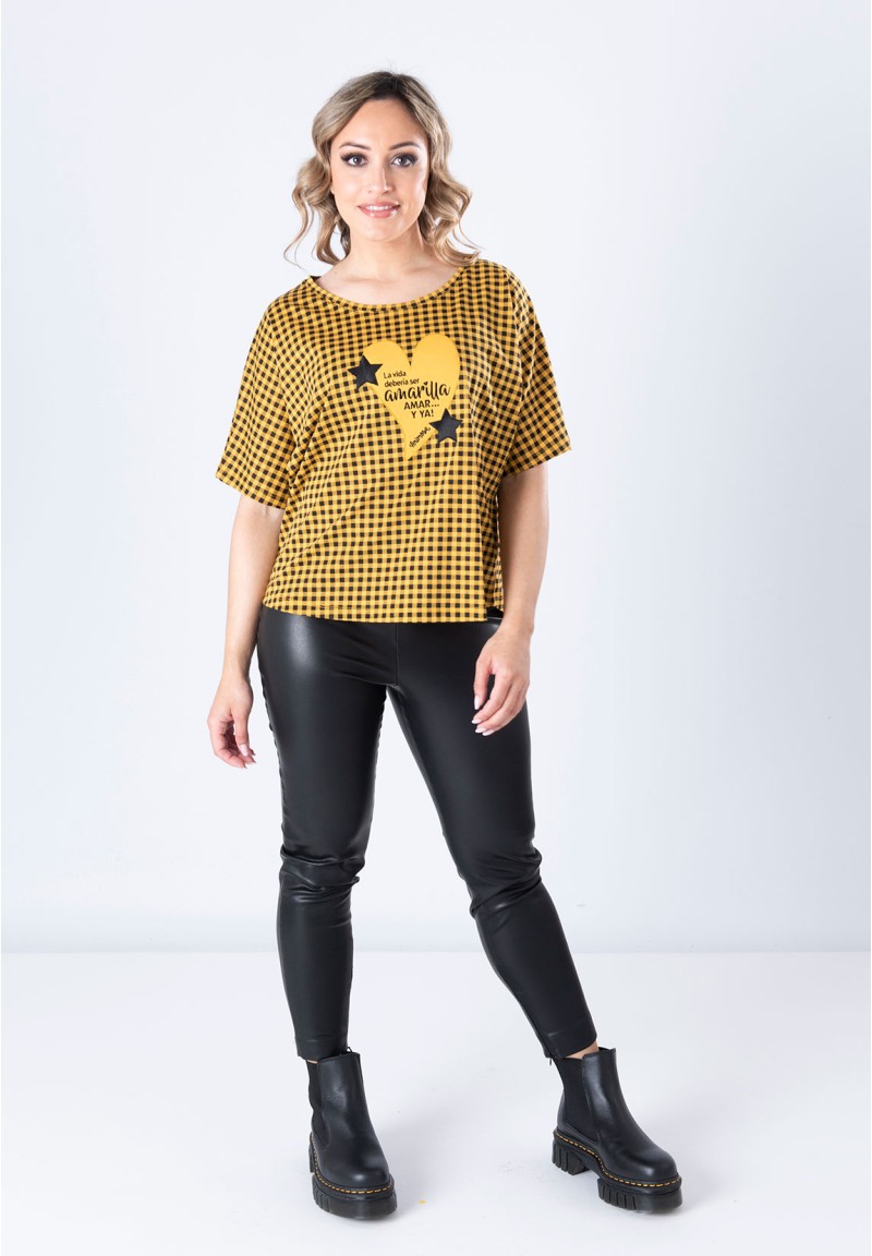 Camiseta Cuadro Vichy Amar