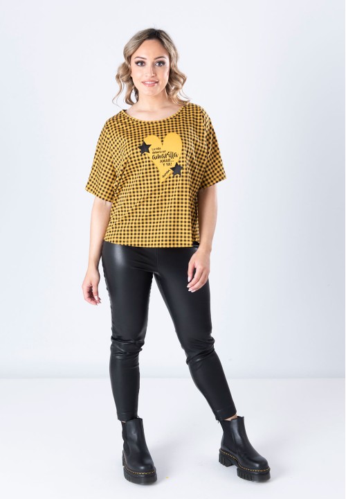 Camiseta Cuadro Vichy Amar