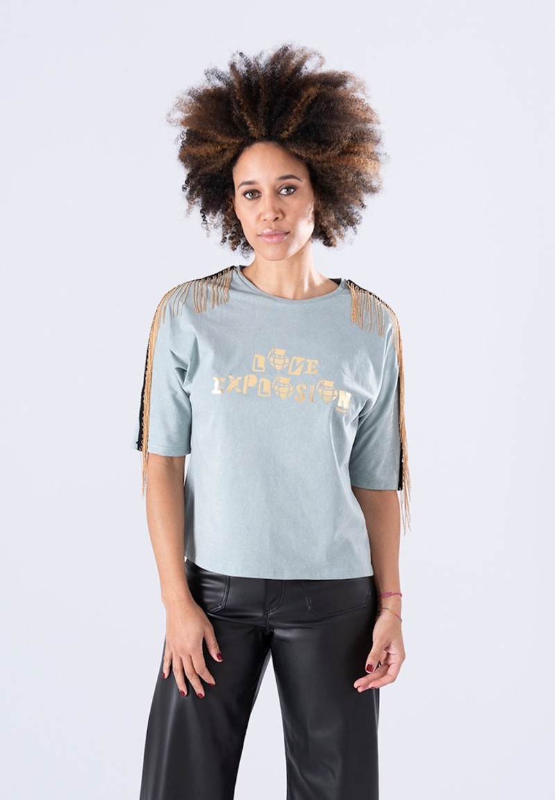 Camiseta Love Explosion Azul