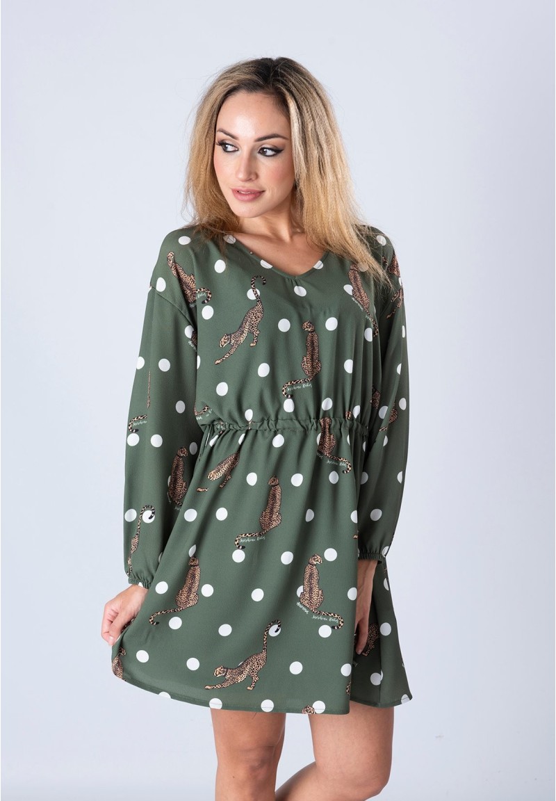 Vestido Joséphine Baker Corto Verde