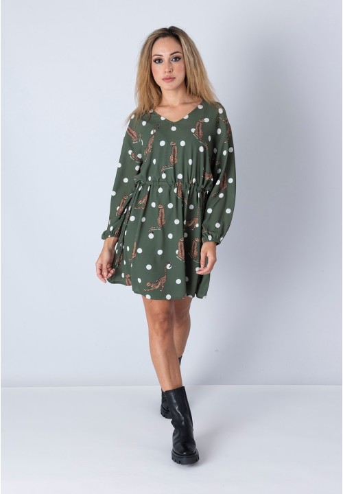 Vestido Joséphine Baker Corto Verde