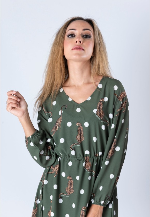 Vestido Joséphine Baker Corto Verde