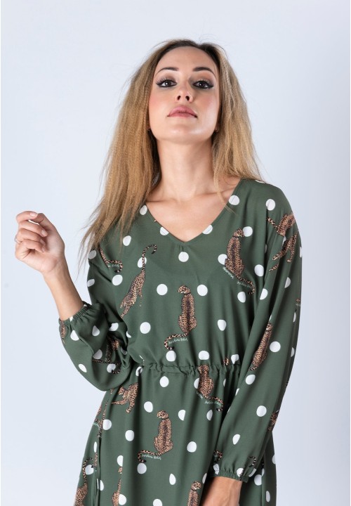 Vestido Joséphine Baker Corto Verde