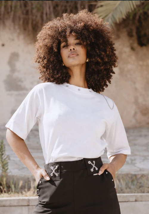 Camiseta Cadena blanca