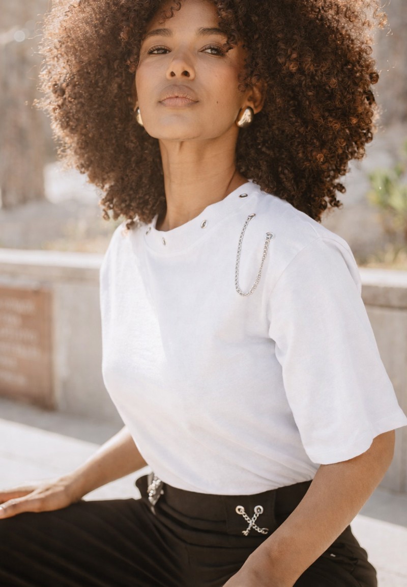 Camiseta Cadena blanca