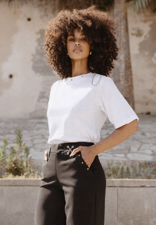 Camiseta Cadena blanca