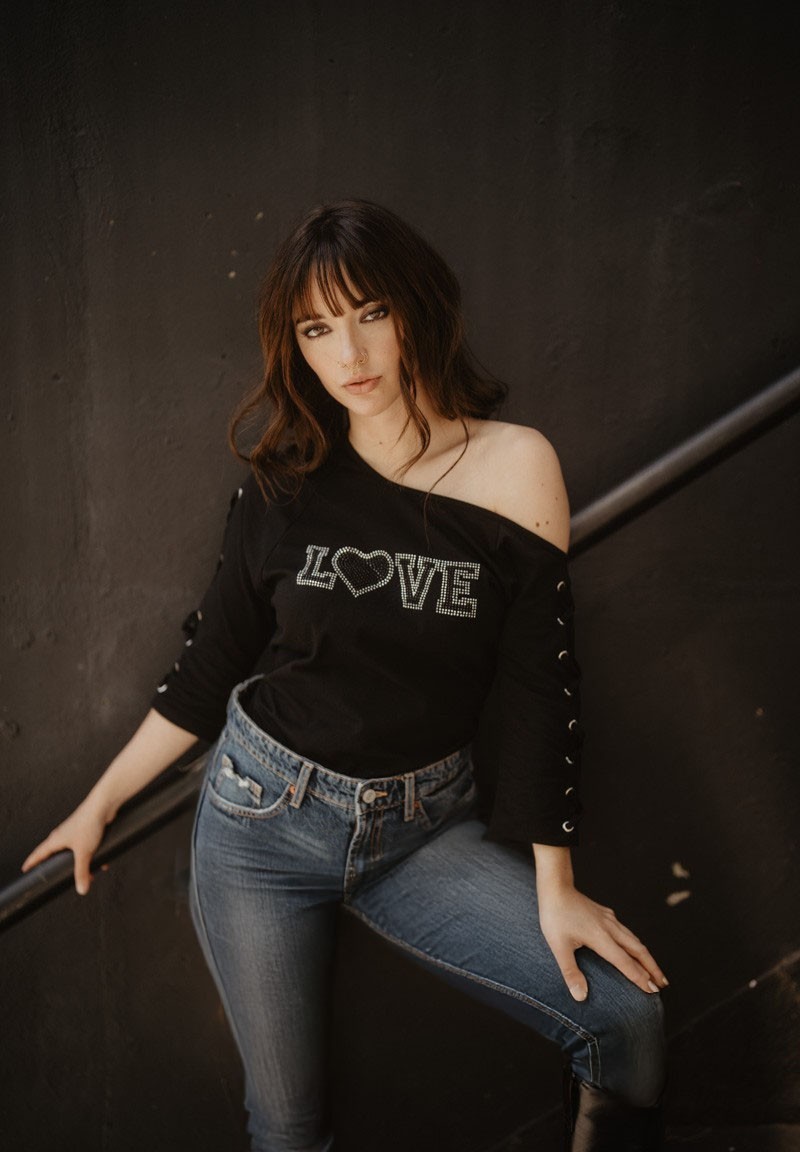 Camiseta Love cordones