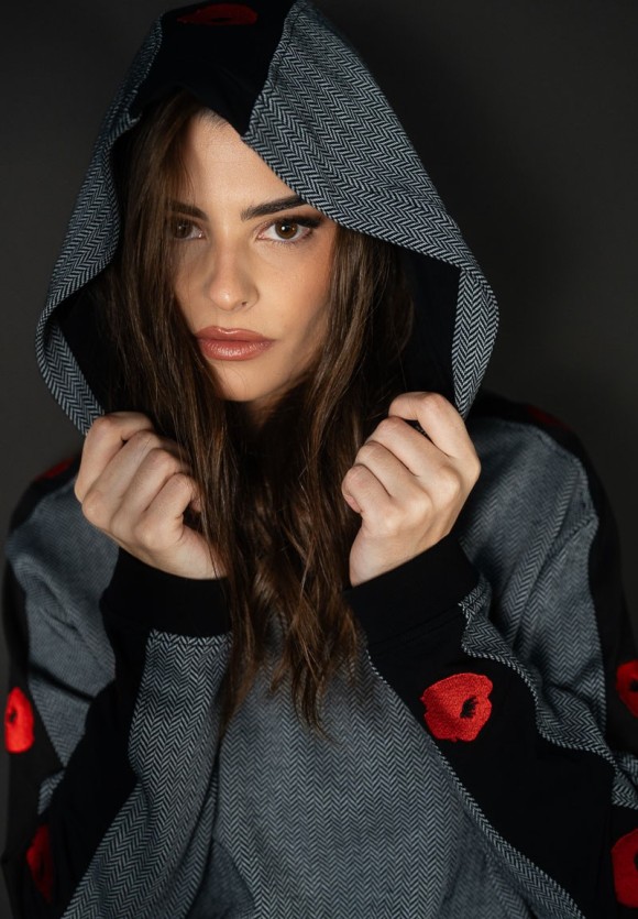 Sudadera espiguilla Amapolas