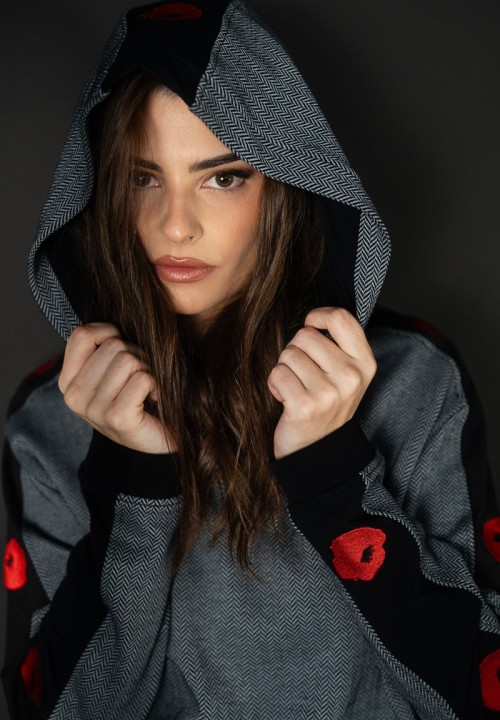 Sudadera espiguilla Amapolas