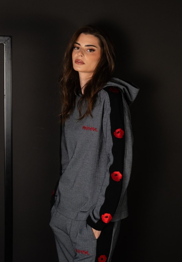 Sudadera espiguilla Amapolas
