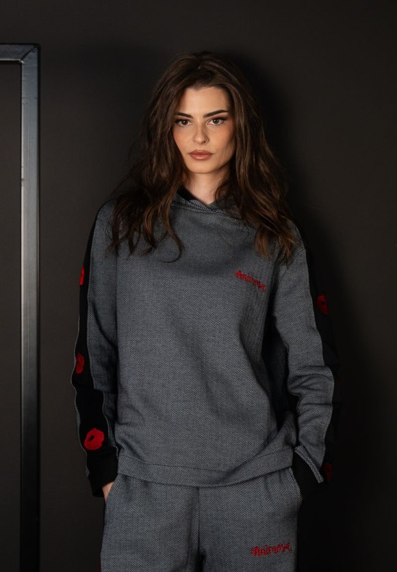 Sudadera espiguilla Amapolas