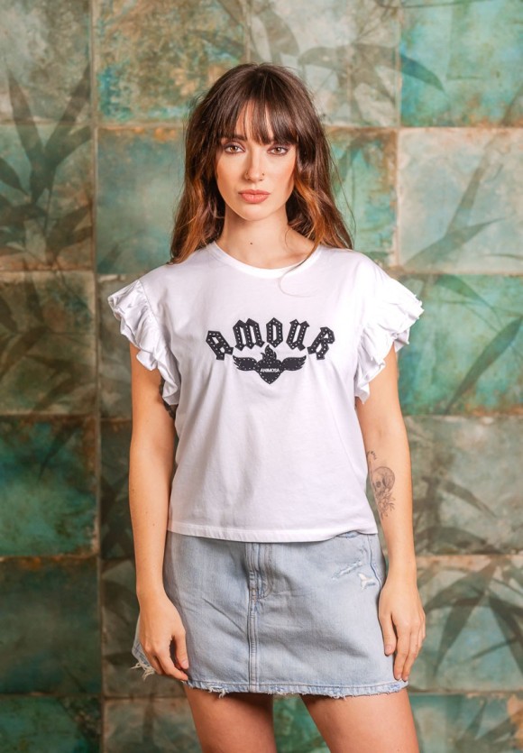 Camiseta Amour blanca