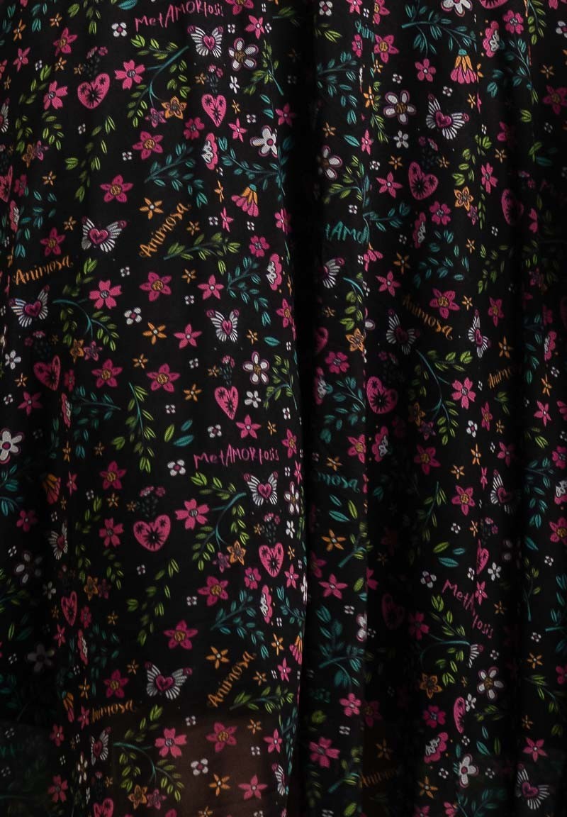 Top de tul tableada con diseño floral metAMORfosis | Animosa