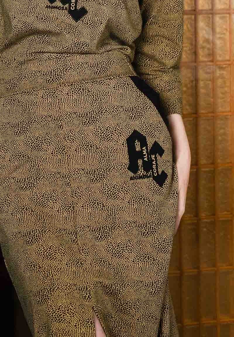 Falda animal print de serpiente con las letras AC | Animosa