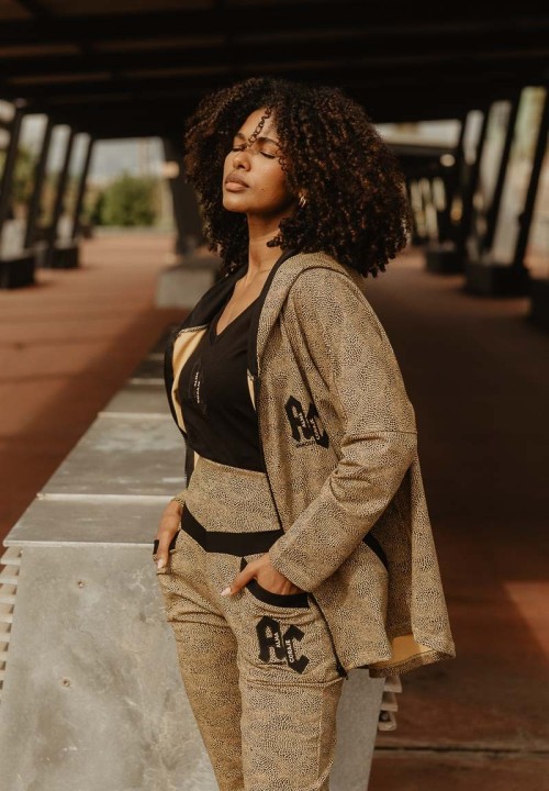Chaqueta animal print de serpiente con las letras AC | Animosa