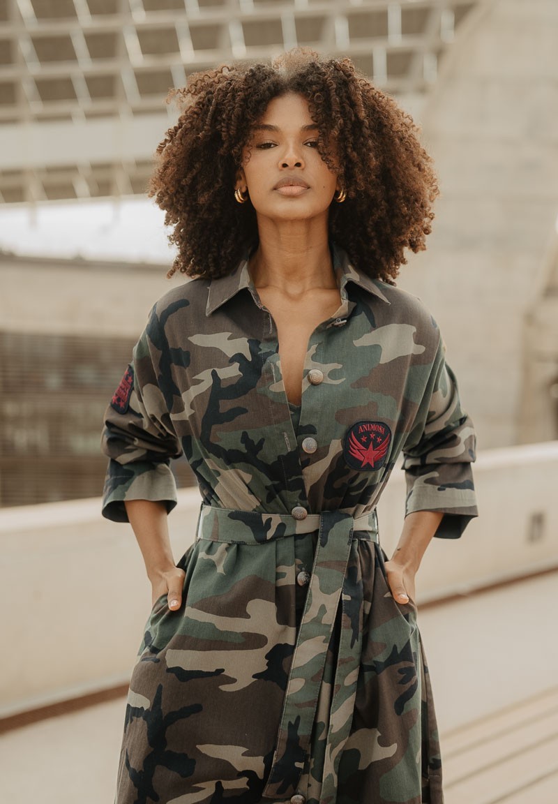 Trench camuflaje Love Force