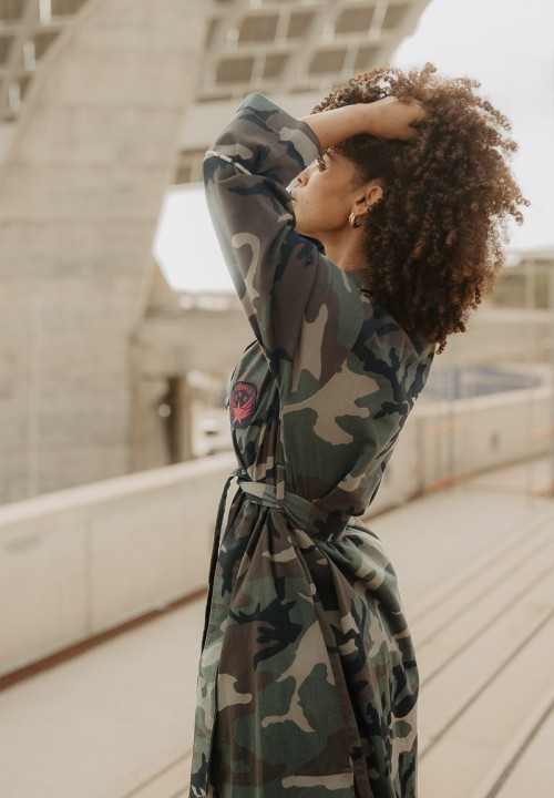 Trench camuflaje Love Force