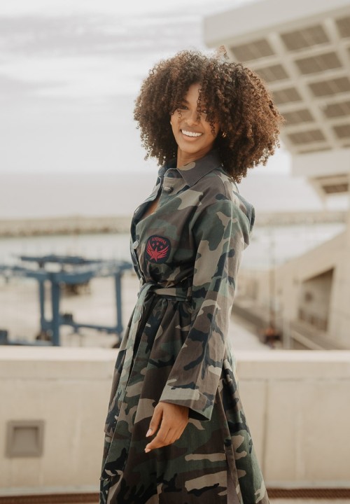 Trench camuflaje Love Force