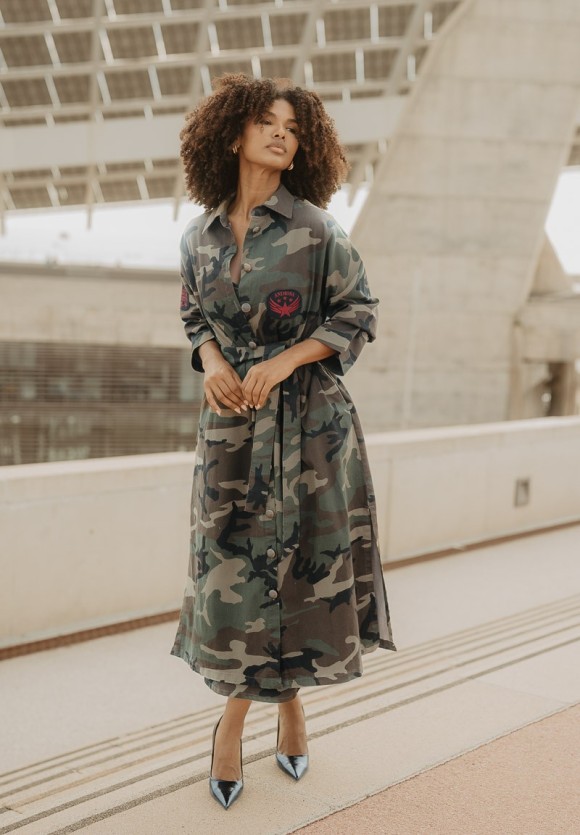 Trench camuflaje Love Force