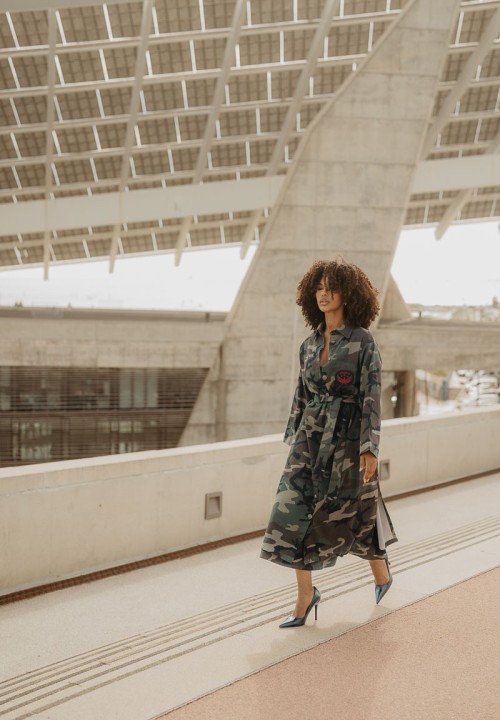 Trench camuflaje Love Force