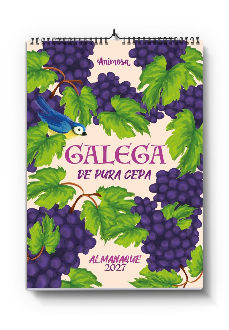 Calendario de parede 2027 A3 Galega de pura cepa | Animosa