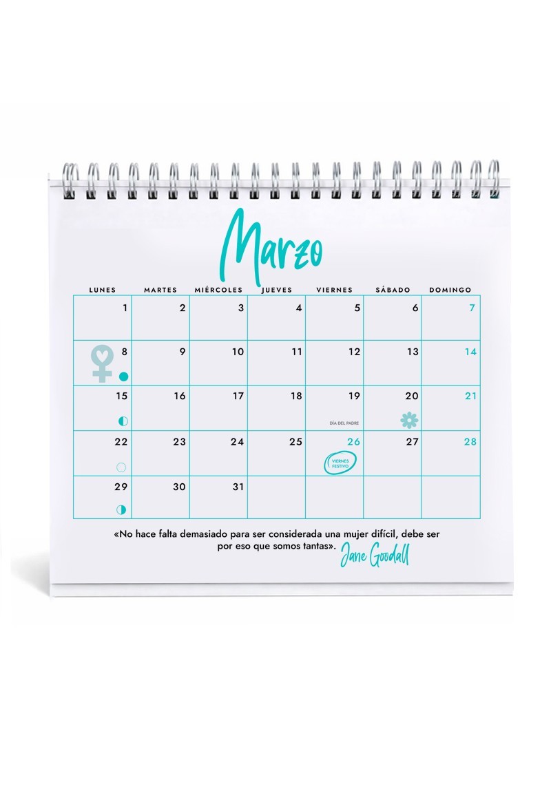 Calendario mesa 2027 Hoy es un regalo doble cara | Animosa