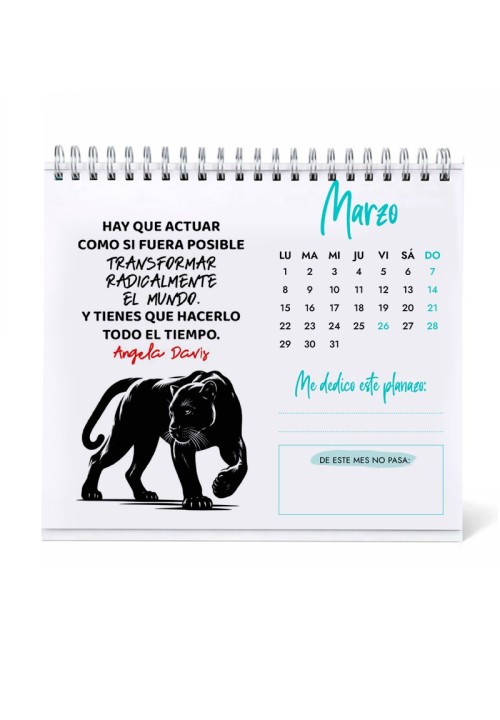 Calendario mesa 2027 Hoy es un regalo doble cara | Animosa