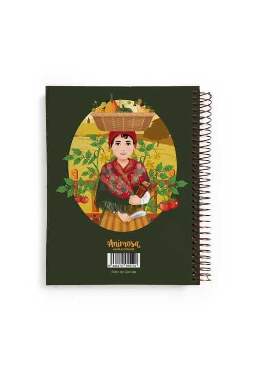 Caderno Din A5 Rosalía de Castro espiral | Animosa