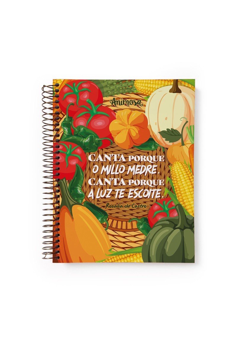 Caderno Din A5 Rosalía de Castro espiral | Animosa