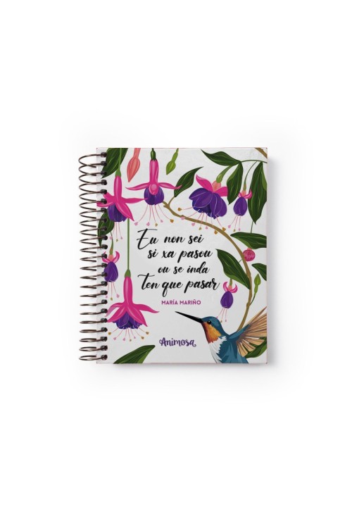 Caderno Din A6 María Mariño espiral | Animosa