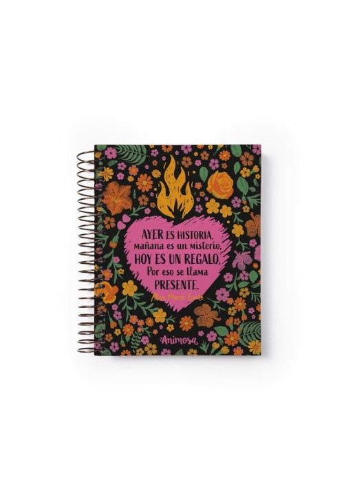 Cuaderno Din A6 Hoy es un regalo espiral | Animosa