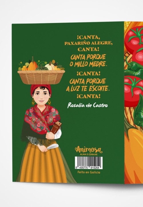 Tarxeta Rosalía Xuntanzas e Foliadas