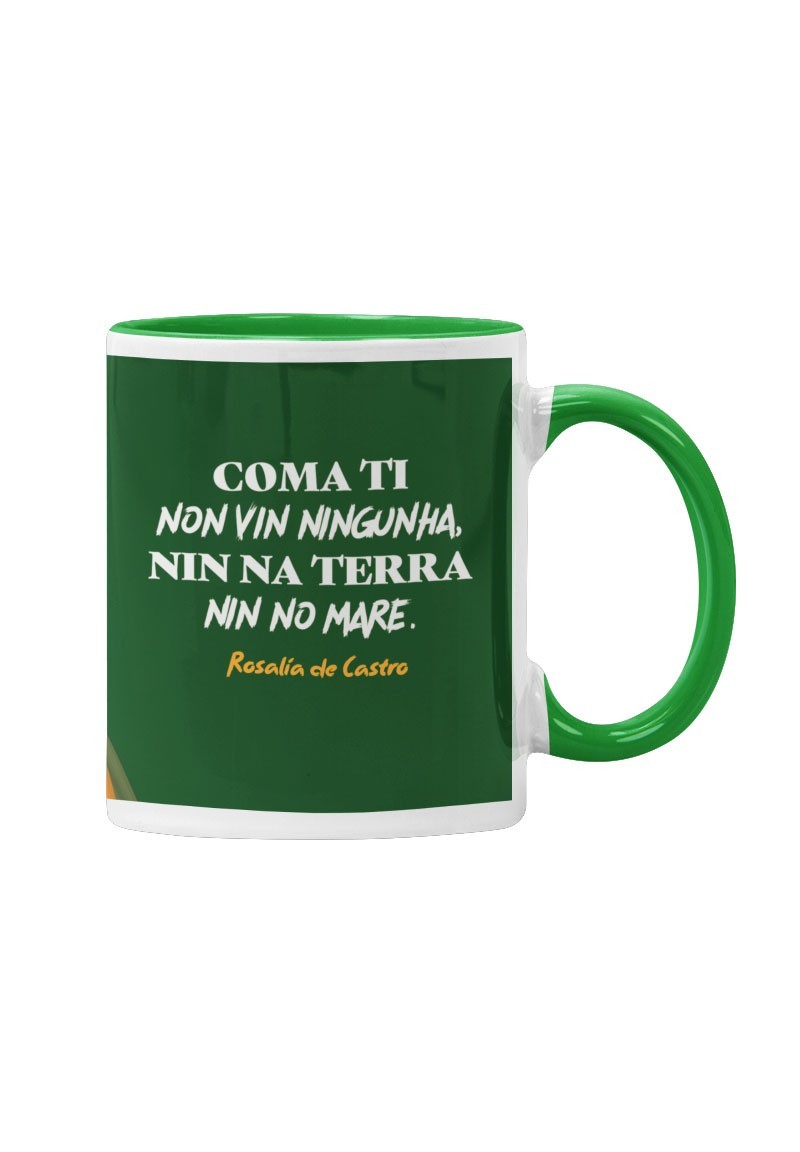 Cunca Rosalía «Coma ti non vin ningunha» interior verde | Animosa