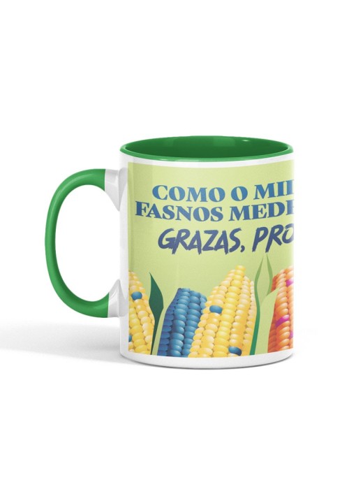 Cunca Grazas Profe «Fasnos medrare» interior verde | Animosa