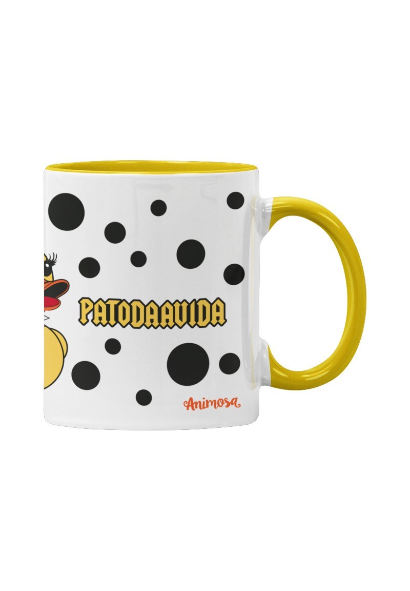 Cunca «Quérote patodaavida» interior amarela | Animosa