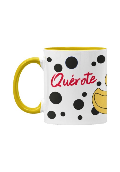 Cunca «Quérote patodaavida» interior amarela | Animosa