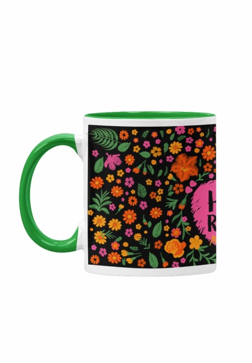 Taza Hoy es un regalo con interior de color verde | Animosa