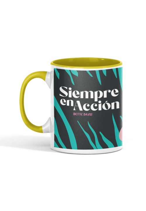 Taza Siempre en acción inspirada en Bette Davis | Animosa